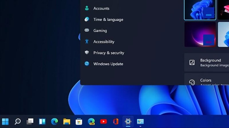Cách di chuyển các icon thanh Taskbar sang lề trái trên Windows 11