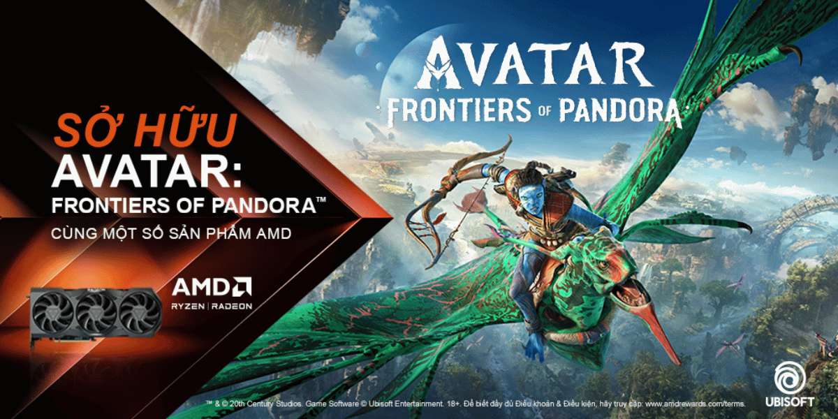 CTKM AMD Tặng game AVATAR: FRONTIERS OF PANDORA™
