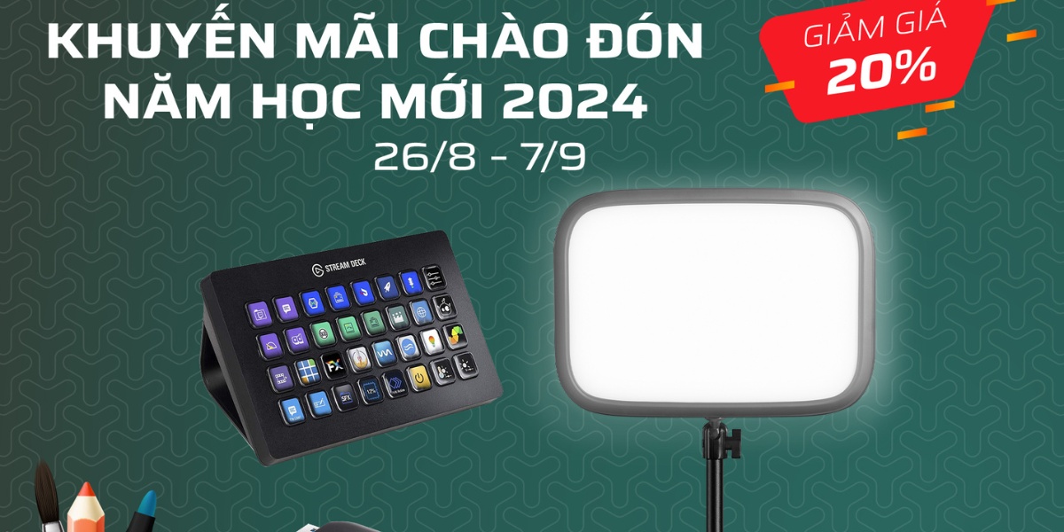 Back To School 2024: Thiết bị Livestream Elgato – Giảm giá lên tới 55% 