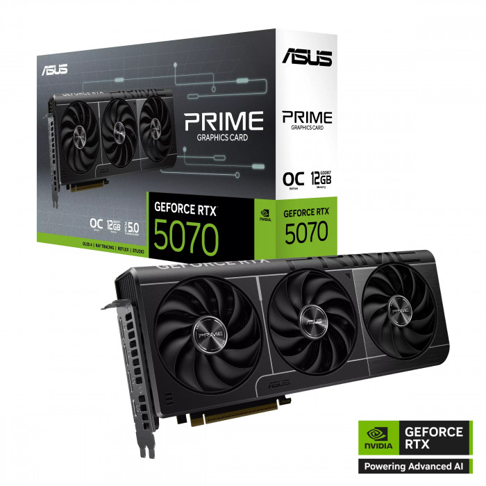 VGA ASUS PRIME GeForce RTX™ 5070 12GB GDDR7 OC Edition