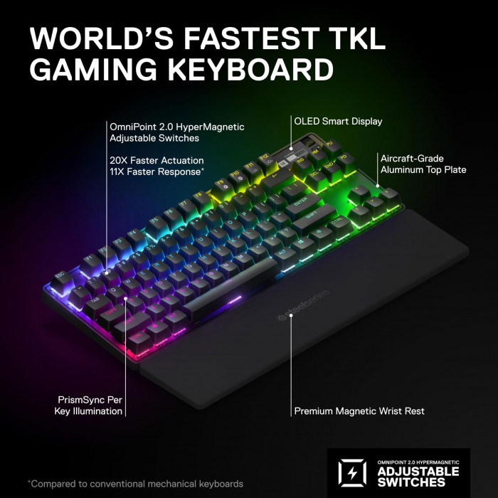 Bàn phím Steelseries Apex Pro TKL Wireless (2023)