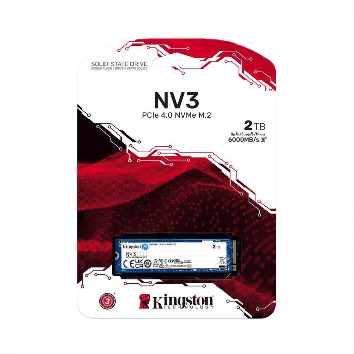 SSD Kingston NV3 2TB M.2 PCIe Gen4 x4 NVMe