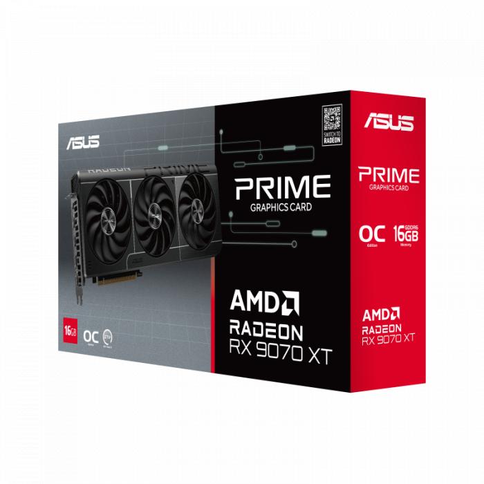 VGA ASUS Prime Radeon™ RX 9070 XT OC Edition 16GB GDDR6