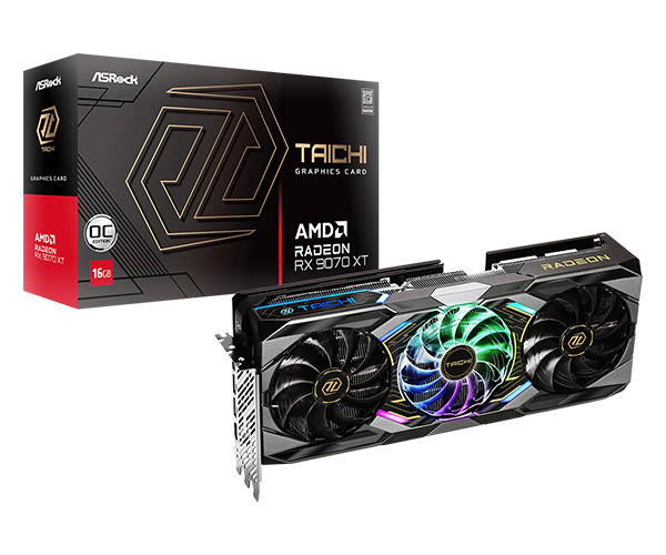 VGA ASRock AMD Radeon™ RX 9070 XT Taichi 16GB OC