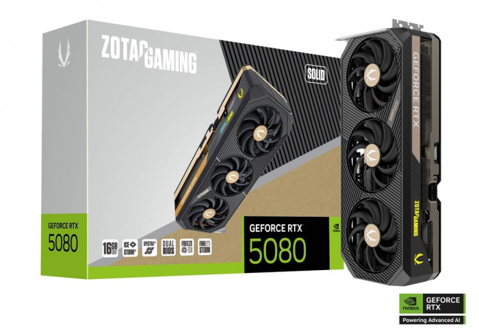 VGA ZOTAC GAMING GeForce RTX 5080 SOLID 16GB