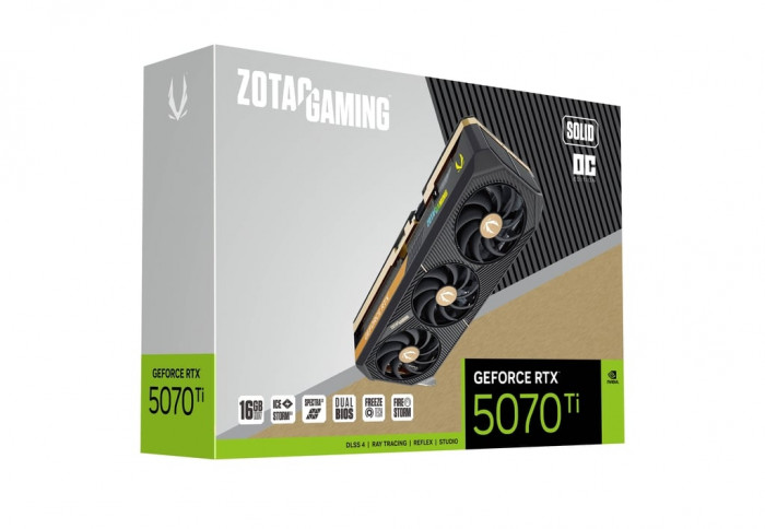 VGA ZOTAC GAMING GeForce RTX 5070 Ti SOLID OC 16GB