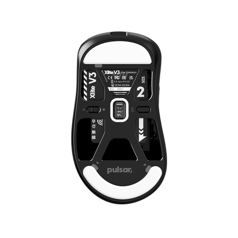 Chuột Pulsar không dây Xlite V3 Wireless Size 2 Black