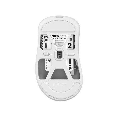 Chuột Pulsar không dây Xlite V3 Wireless Size 2 White
