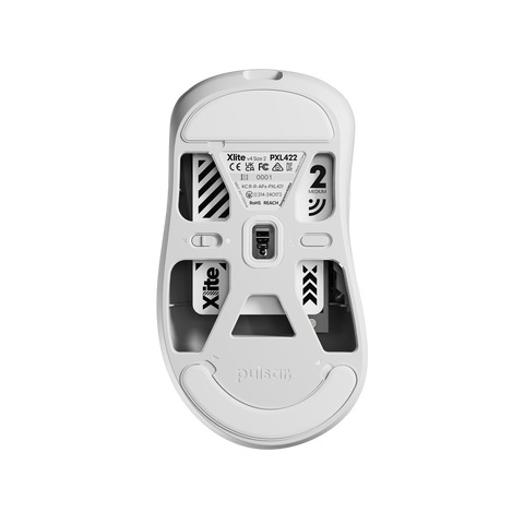 Chuột quang không dây Pulsar Xlite v4 Size2 White