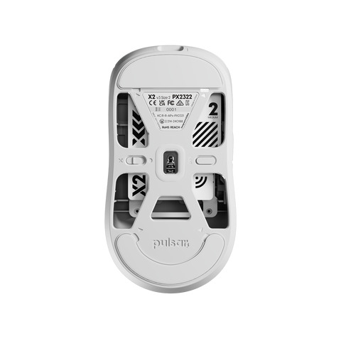 Chuột Pulsar không dây X2 v3 Size2 White