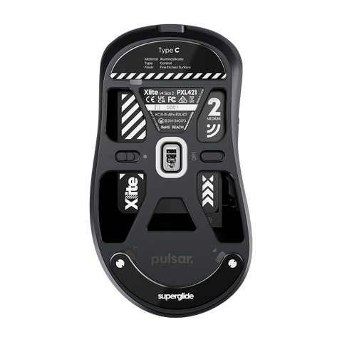 Miếng dán đế chuột Pulsar Superglide (Type-C) for Xlite Series Black