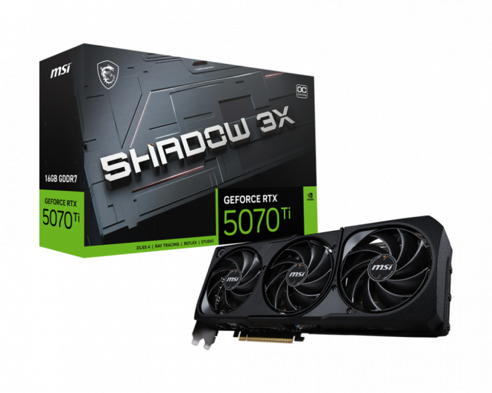 VGA MSI GeForce RTX™ 5070 Ti 16G SHADOW 3X OC