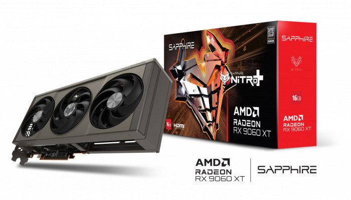 VGA SAPPHIRE NITRO+ AMD RADEON RX 9060 XT GAMING OC 16GB