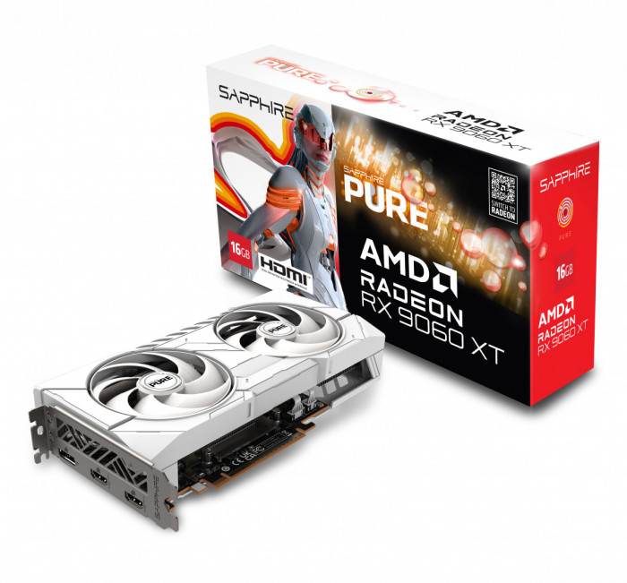 VGA SAPPHIRE PURE AMD RADEON RX 9060 XT GAMING OC 16GB