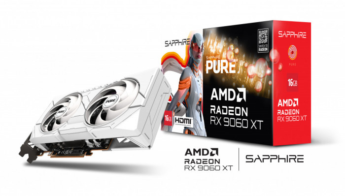 VGA SAPPHIRE PURE AMD RADEON RX 9060 XT GAMING OC 16GB