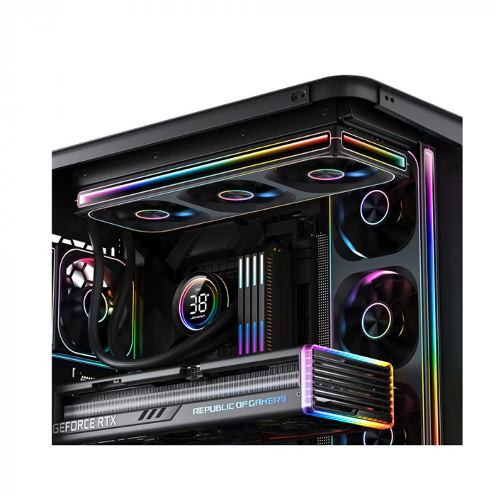 Fan Case JONSBO ZA-360B 362mm ARGB (1 Fan, Black)