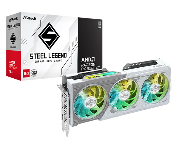 VGA ASRock AMD Radeon™ RX 9060 XT Steel Legend 16GB OC
