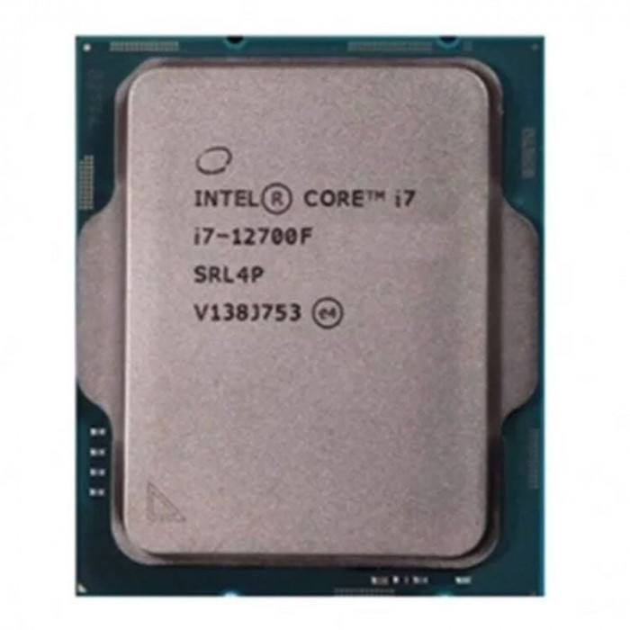 CPU Intel Core i7-12700F New Tray (2.1GHz turbo Up to 4.9GHz, 12 Nhân 20 Luồng, 25MB Cache, 65W) - Socket Intel LGA1700
