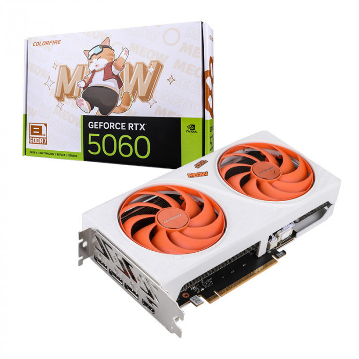 VGA Colorful COLORFIRE GeForce RTX 5060 MEOW-ORG DUO 8GB-V