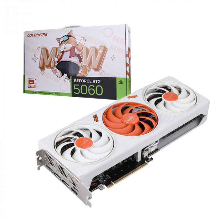 VGA Colorful COLORFIRE GeForce RTX 5060 MEOW-ORG 8GB-V