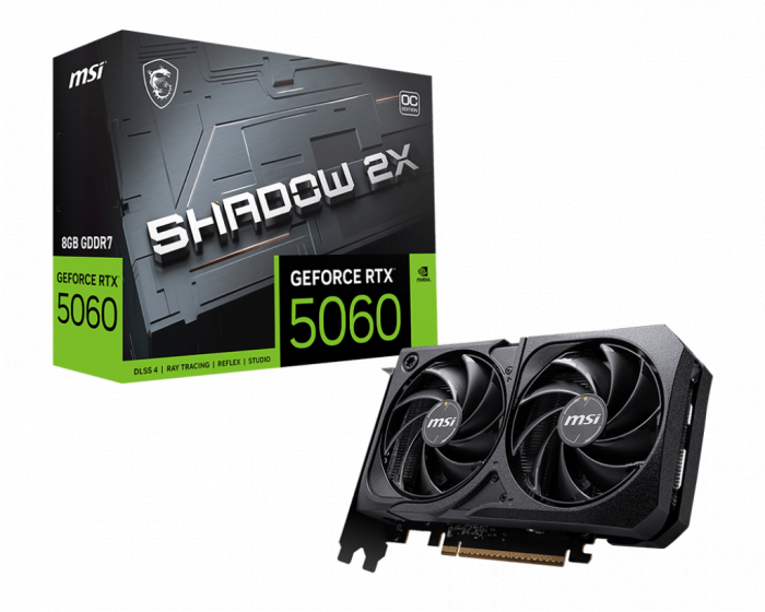 VGA MSI GeForce RTX™ 5060 8G SHADOW 2X OC