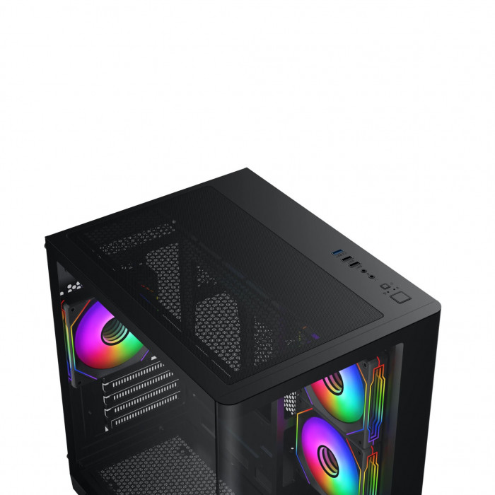 CASE XIGMATEK PANO M NANO 3GF Black (Micro Tower / mATX, ITX)