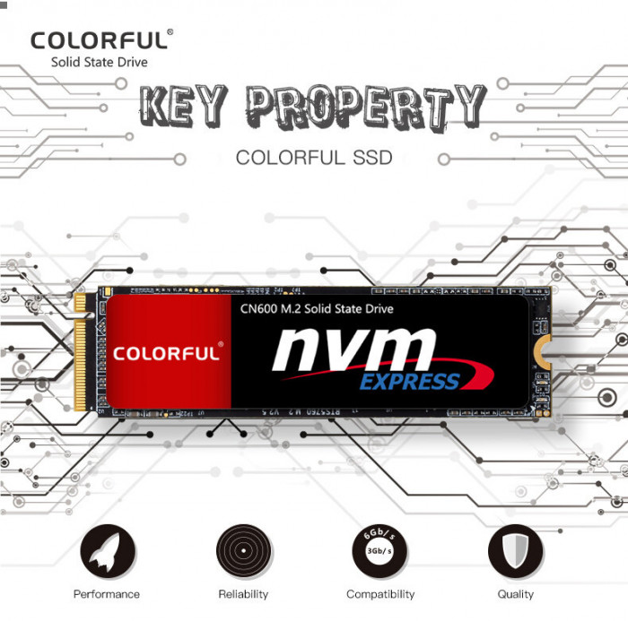 SSD Colorful CN600 256GB (M.2 NVMe / 3000MB/s)