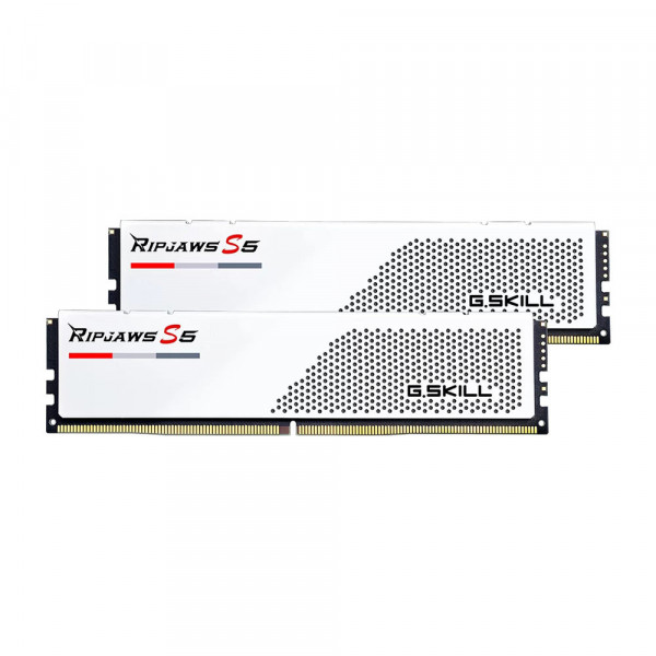 RAM G.SKILL Ripjaws S5 White 32GB (2x16GB / 5200MHz / DDR5 / CL40 / 1.20V)