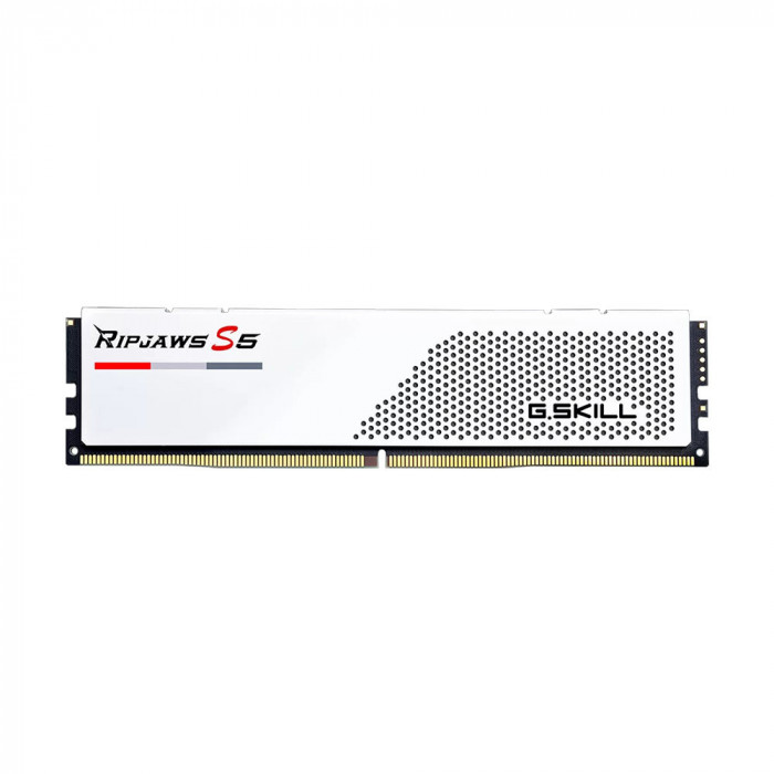 RAM G.SKILL Ripjaws S5 White 32GB (2x16GB / 5200MHz / DDR5 / CL40 / 1.20V)