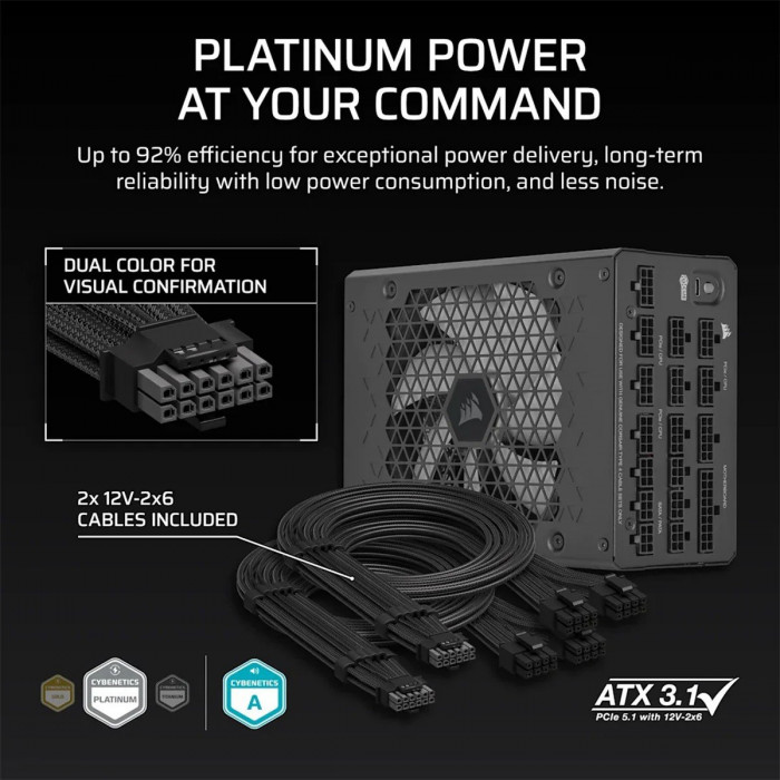 PSU Corsair HX1200i 1200W 2025 (Full-Modular / ATX V3.1)