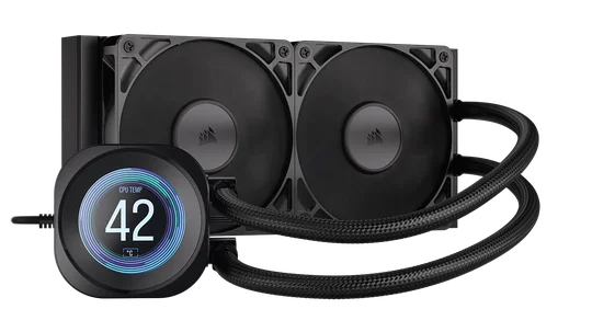 Tản nhiệt nước AIO Corsair NAUTILUS 240 RS LCD Black ARGB (3 fan)