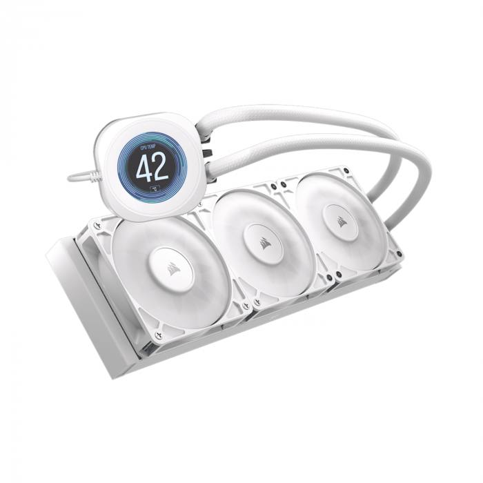 Tản nhiệt nước AIO Corsair NAUTILUS 360 RS LCD White RGB (360mm / 3 fan)