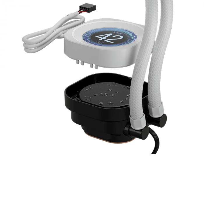 Tản nhiệt nước AIO Corsair NAUTILUS 360 RS LCD White RGB (360mm / 3 fan)