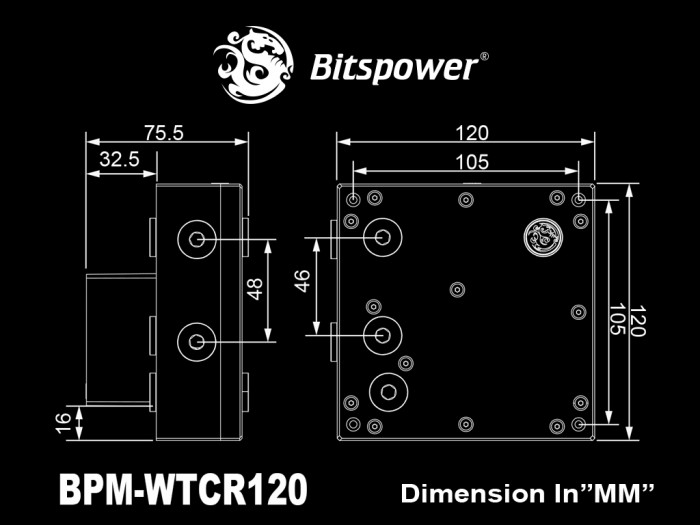 Bitspower CR120 Reservoir