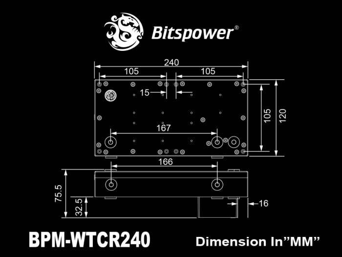 Bitspower CR240 Reservoir