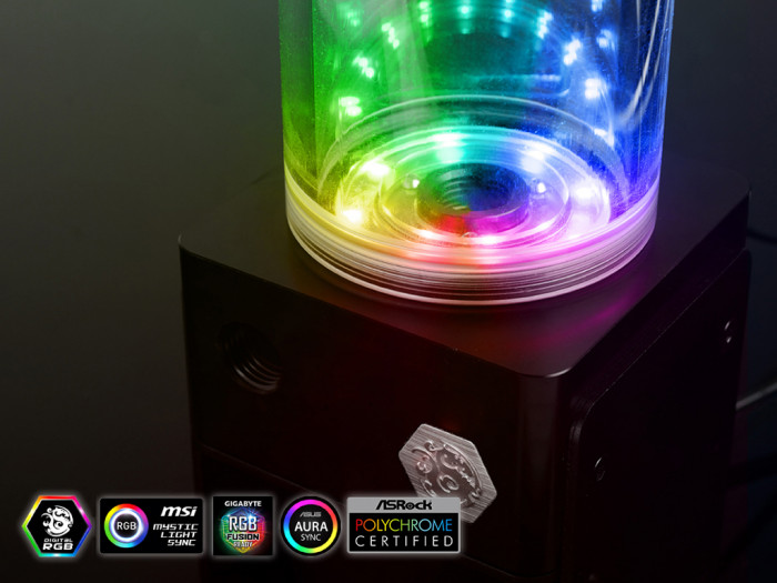 Bitspower D5 TOP Reservoir Digital RGB (POM)