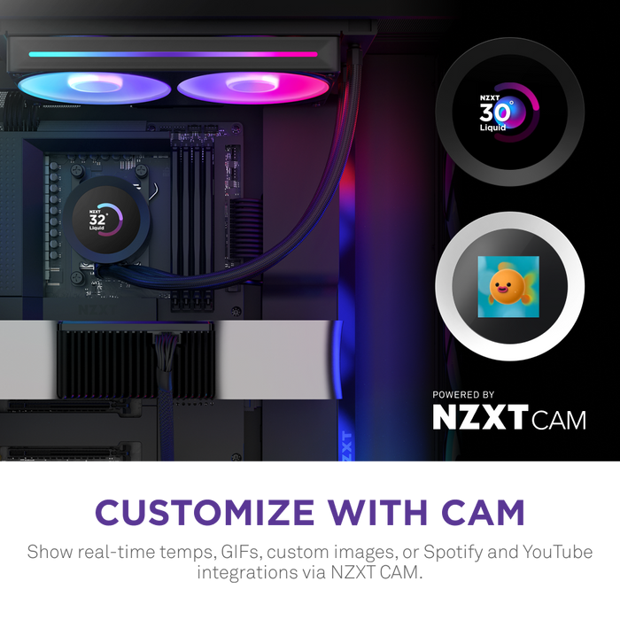 Tản nhiệt nước AIO NZXT KRAKEN PLUS 240 V2 BLACK