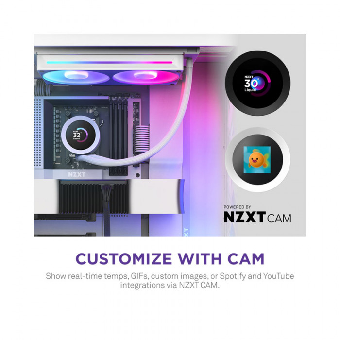 Tản nhiệt nước AIO NZXT KRAKEN PLUS 240 V2 White