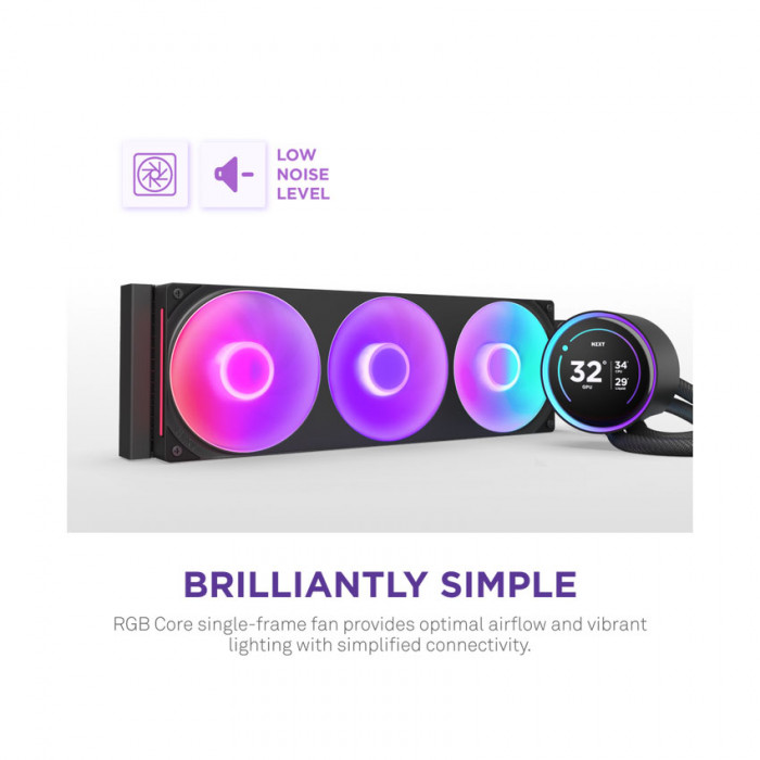 Tản nhiệt nước AIO NZXT KRAKEN ELITE 420 RGB V2 BLACK