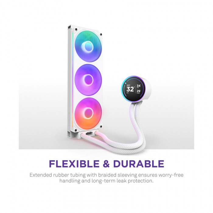 Tản nhiệt nước AIO NZXT KRAKEN ELITE 420 RGB V2 White