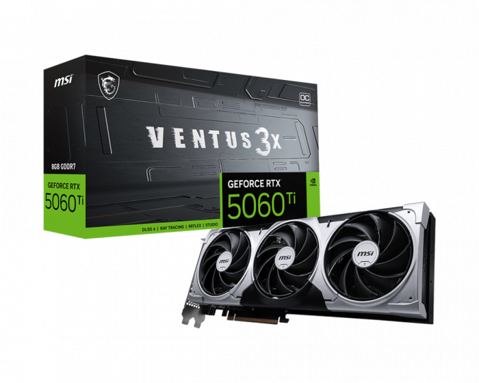 VGA MSI GeForce RTX™ 5060 Ti 8G VENTUS 3X OC