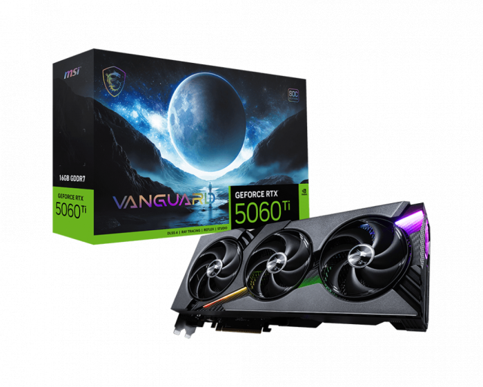 VGA MSI GeForce RTX™ 5060 Ti 16G VANGUARD SOC