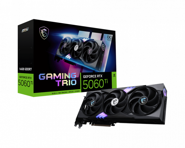 VGA MSI GeForce RTX™ 5060 Ti 16G GAMING TRIO OC