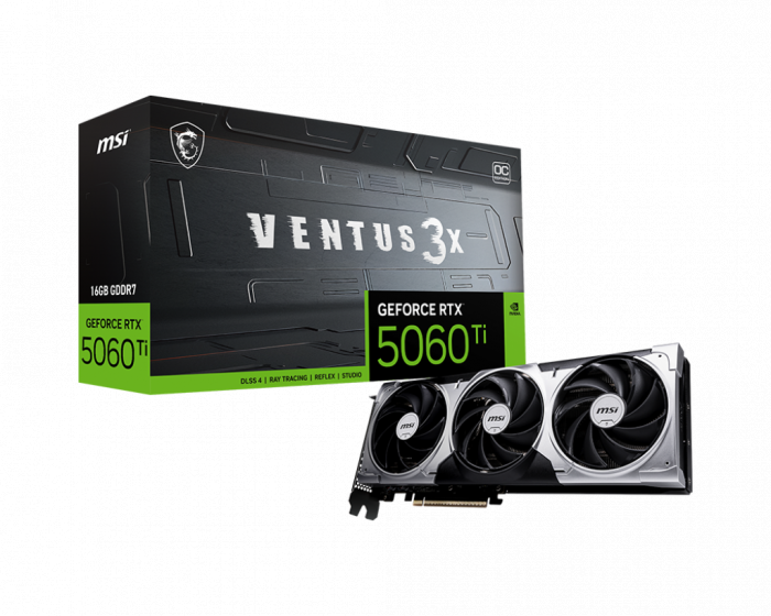 VGA MSI GeForce RTX™ 5060 Ti 16G VENTUS 3X OC