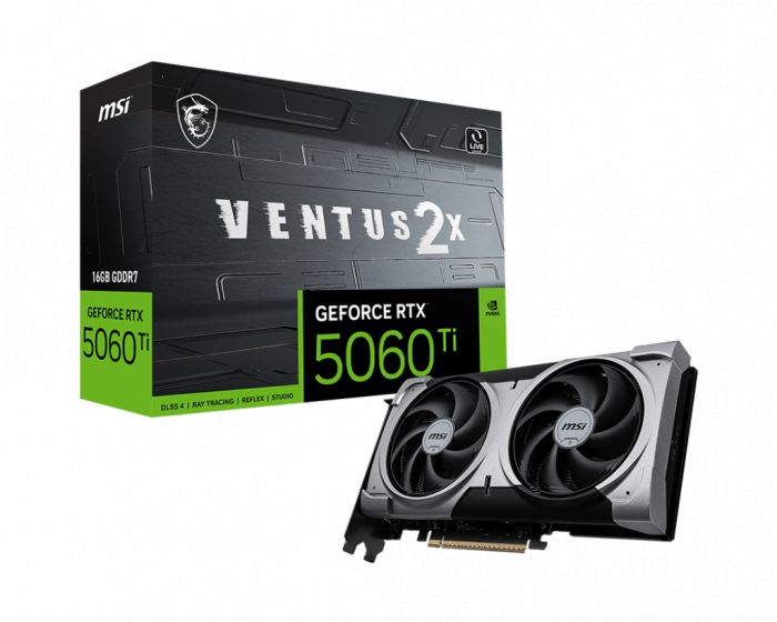 VGA MSI GeForce RTX™ 5060 Ti 16G VENTUS 2X PLUS