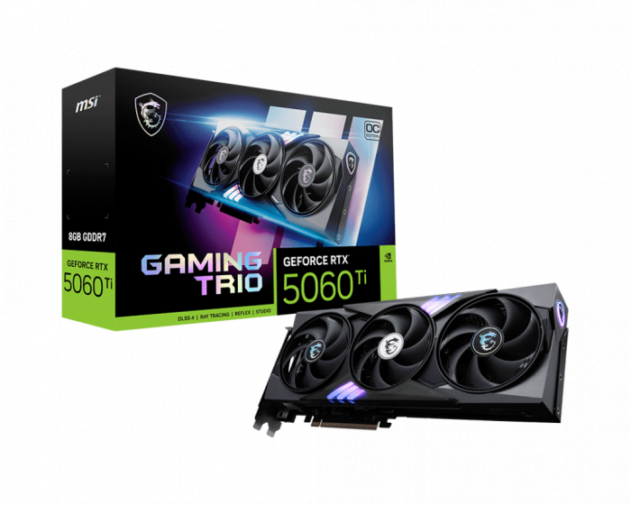 VGA MSI GeForce RTX™ 5060 Ti 8G GAMING TRIO OC
