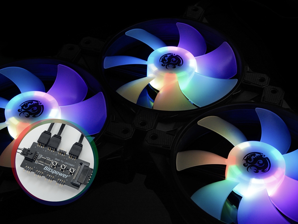 Bitspower Touchaqua NJORD 120 PWM Fan Digital RGB