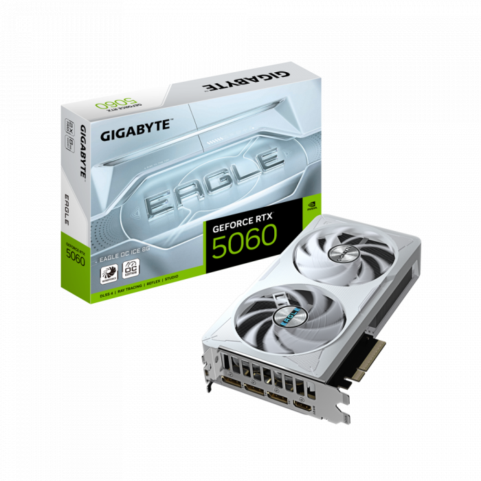 VGA GIGABYTE GeForce RTX™ 5060 EAGLE OC ICE 8G