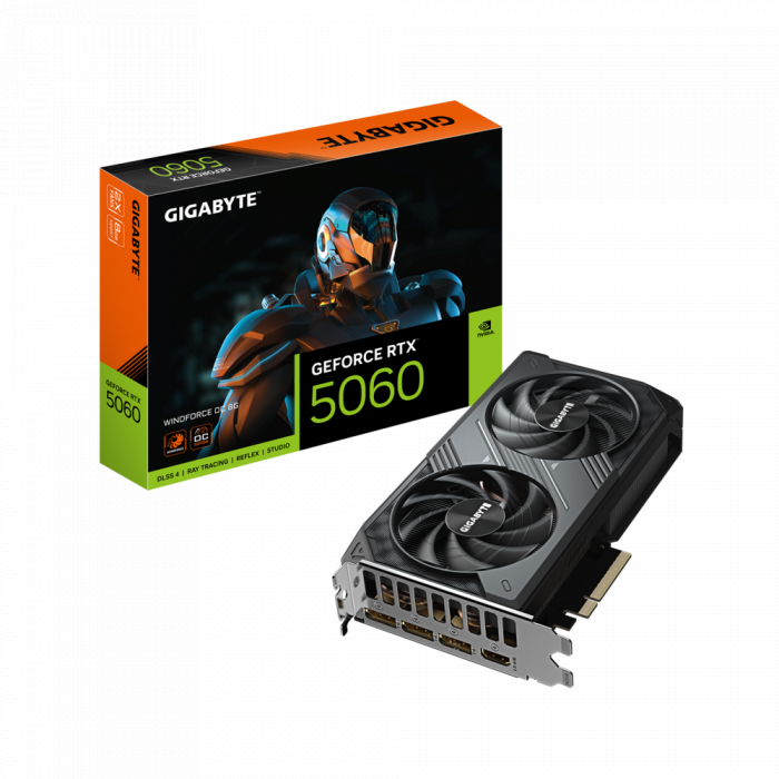 VGA GIGABYTE GeForce RTX™ 5060 WINDFORCE OC 8G