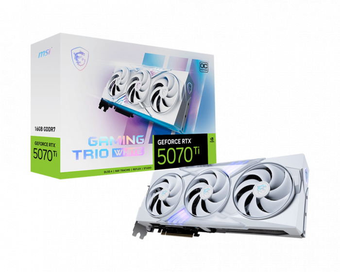 VGA MSI GeForce RTX™ 5070 Ti 16G GAMING TRIO OC WHITE